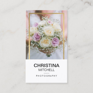 Wedding Bouquet Photographer, Event Planner Business Card