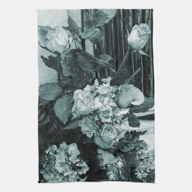 Wedding Bouquet Tea Towel (Vertical)