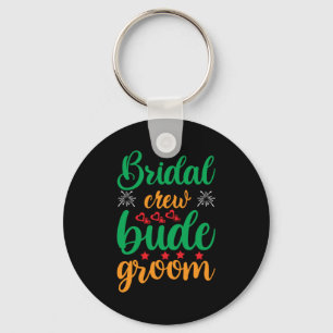Wedding Bridal Crew Groom Key Ring