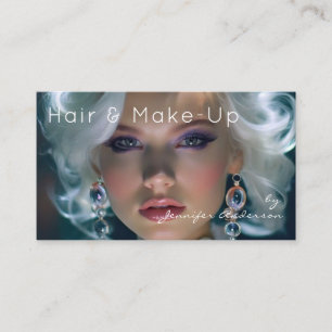 Wedding Bridal Hair Stylist Make-Up Cosmetologist Business Card