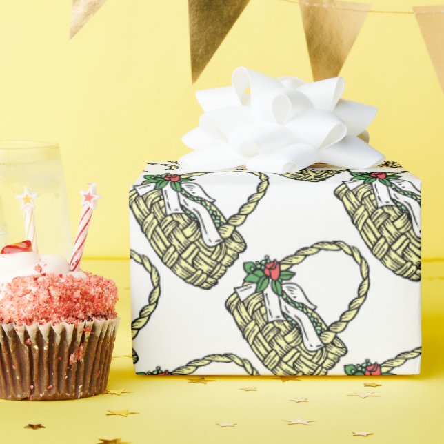 Wedding Bridal Party Flower Girl Wrapping Paper (Birthday Party)