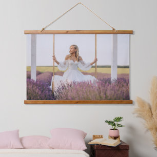 Wedding Bridal Portrait Personalised Photo Hanging Tapestry