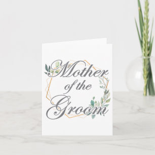 Wedding Bridal Shower Bride Mum Mother Of The Groo Card