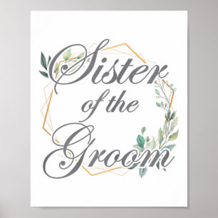 Wedding Bridal Shower Bride Sister Of The Groom _1 Poster