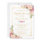 Wedding Bridal Shower Chic Floral Golden Frame