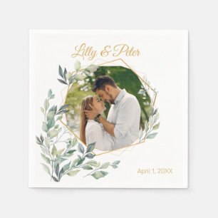 Wedding, Bridal Shower Custom Photo Napkins
