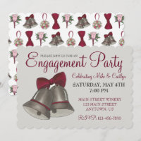 Wedding Bridal Shower Engagement Party Silver Bell