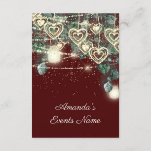 Wedding BRIDAL Shower Rustic Gold Burgundy Invitation