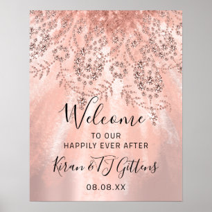 Wedding Bridal Welcome Rose Dress Royal Sweet 16th Poster