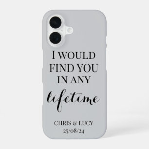 Wedding, bride and groom personalised phone case