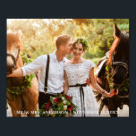 Wedding Bride and Groom Photo Mr. and Mrs.<br><div class="desc">Wedding Bride and Groom Photo Mr. and Mrs. Poster</div>