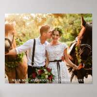 Wedding Bride and Groom Photo Mr. and Mrs.