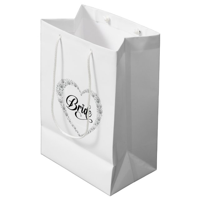 Wedding Bride Gift Bag (Front Angled)