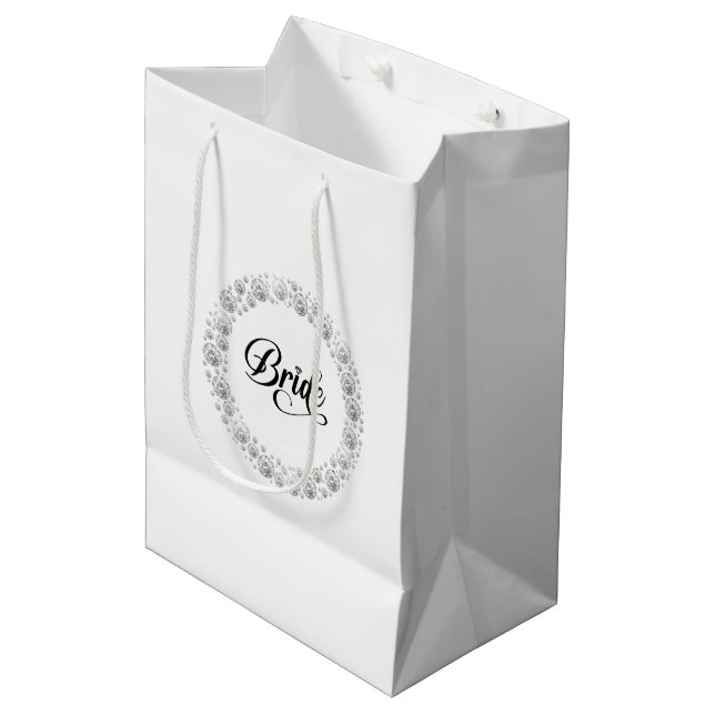Wedding Bride Gift Bag (Front Angled)