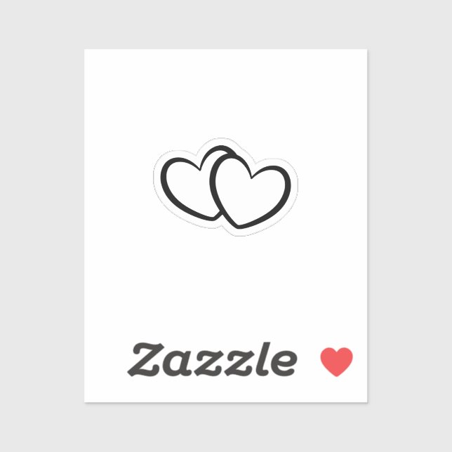 Wedding Bride Groom Double Heart Temporary Tattoo (Sheet)