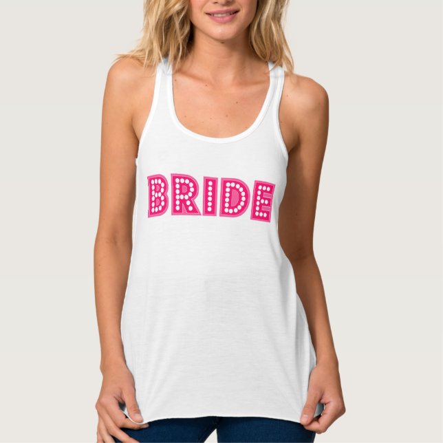 wedding, bride singlet (Front)