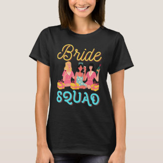 Wedding Bride Squad Bachelorette Party Bridal Fami T-Shirt