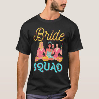 Wedding Bride Squad Bachelorette Party Bridal Fami T-Shirt