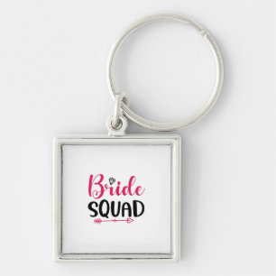 Wedding Bride Squad Key Ring