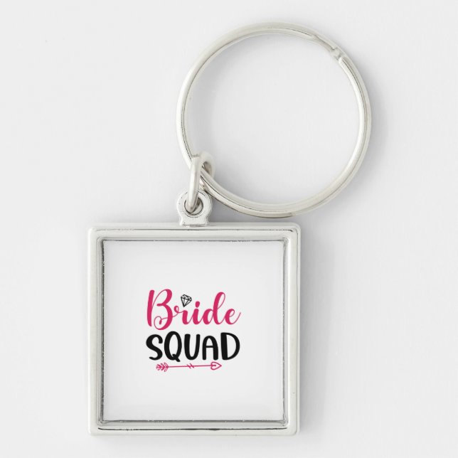 Wedding Bride Squad Key Ring (Front)