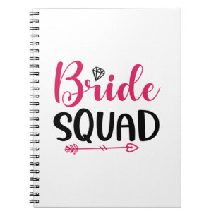 Wedding Bride Squad Notebook