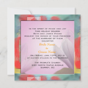 wedding, bride's parents invitation