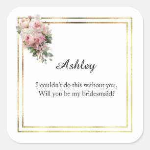 Wedding Bridesmaid Gift Stickers
