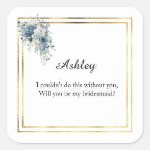 Wedding Bridesmaid Gift Stickers