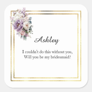 Wedding Bridesmaid Gift Stickers