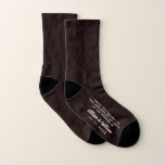 Wedding Brother of the Bride Groom Funny Socks<br><div class="desc">Dress the men of your wedding party with coordinating fun socks -- for the brother of the bride or groom, "these feet belong to the brother of the bride at the wedding of" socks. Personalise these funny souvenir keepsakes with your first names and wedding date in white typography against a...</div>