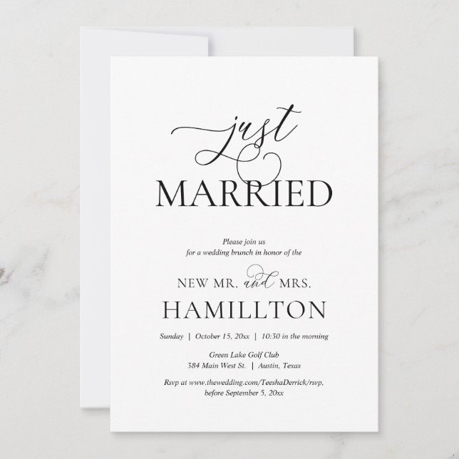 Wedding Brunch Invitation (Front)