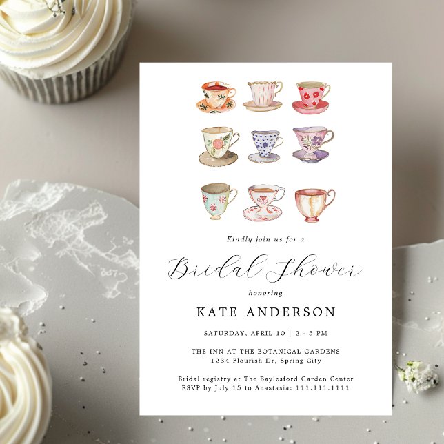 Wedding Brunch Tea Party Bridal Shower Invitation (Creator Uploaded)
