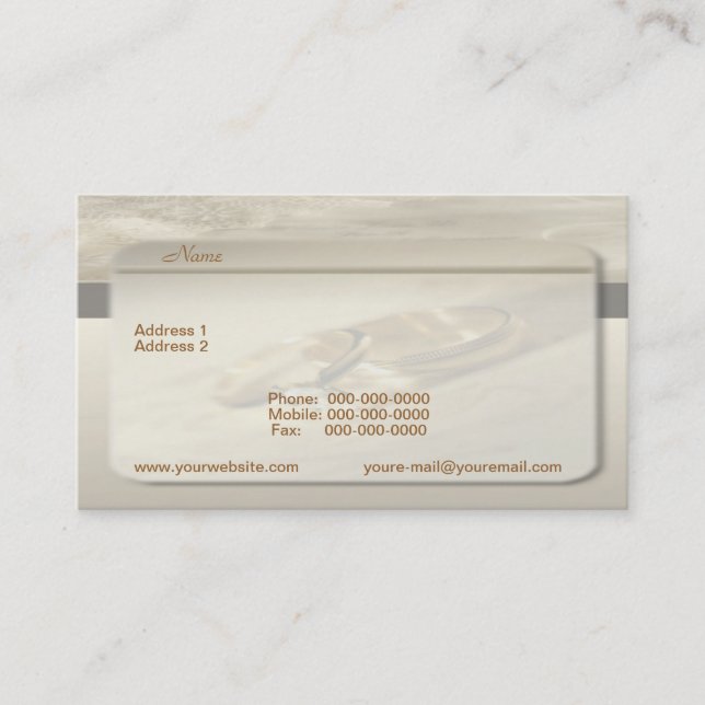Wedding Business Card (Front)