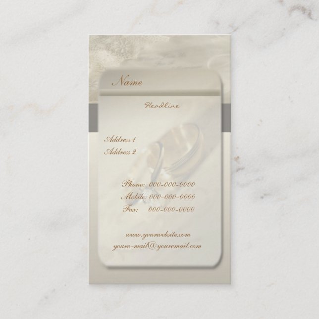Wedding Business Card (Front)