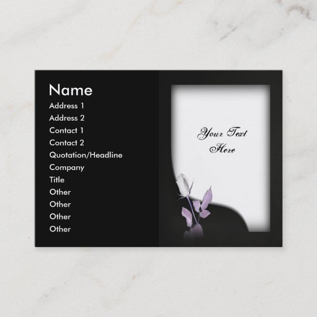 Wedding Business Card (Front)