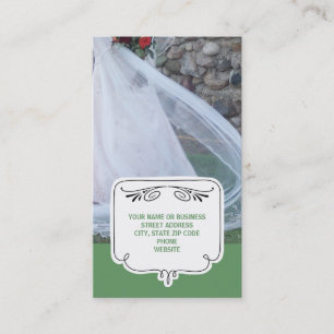 Wedding Business Cards {Green}