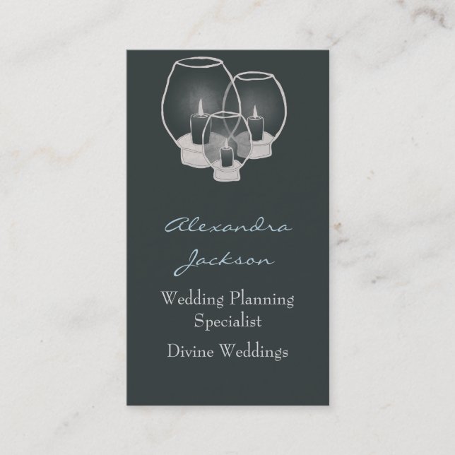 Wedding By Candlelight, Business Card (Front)