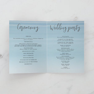 Wedding by the sea under peachy sky sunset programme