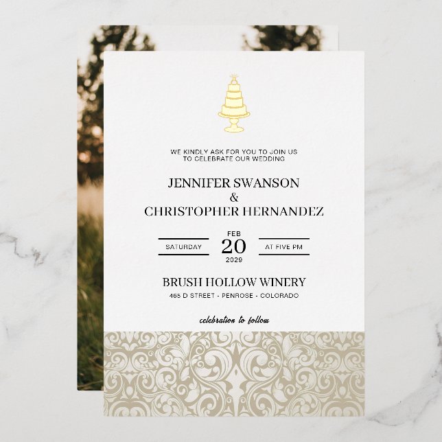 Wedding Cake (Front/Back)