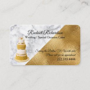 Wedding Cake Baker Business Card