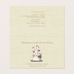 Wedding Cake Baker & Decorator Business Card