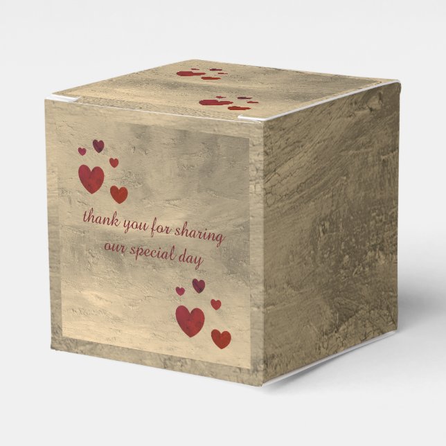 wedding cake box by dalDesignNZ (Front Side)