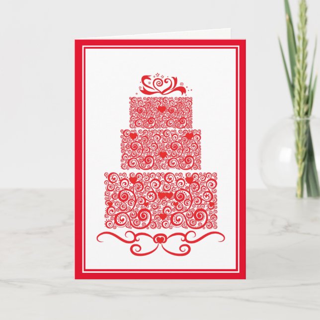 Wedding Cake Card (Front)