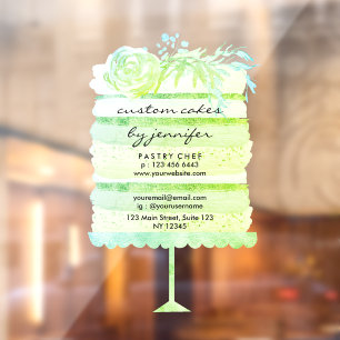 Wedding cake cutout green event planner