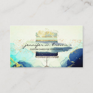Wedding Cake Decor Baker Business Card