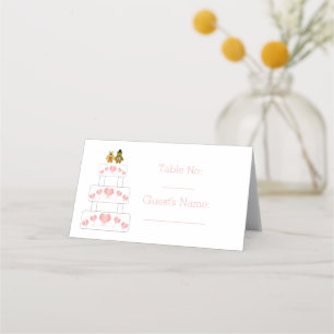 Wedding Cake Design Wedding Place Card