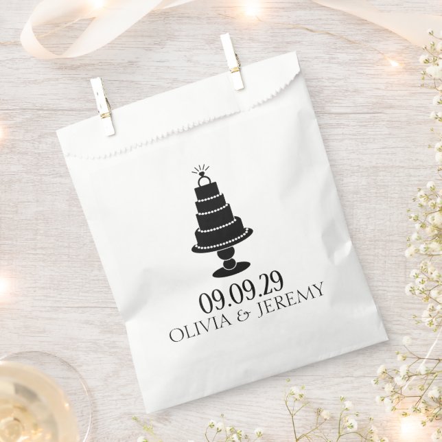 Wedding Cake Favour Bags (Clipped)