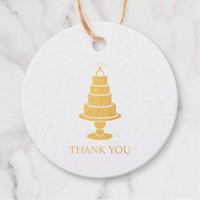 Wedding Cake Favour Tags (Front)