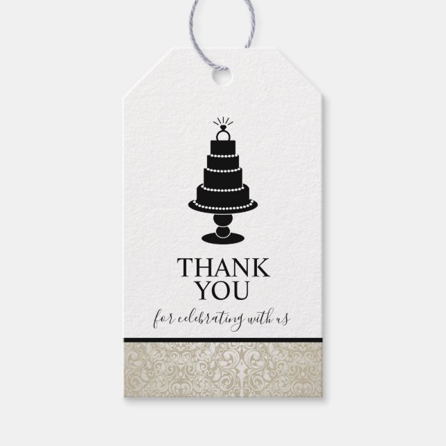 Wedding Cake Gift Tags (Front)