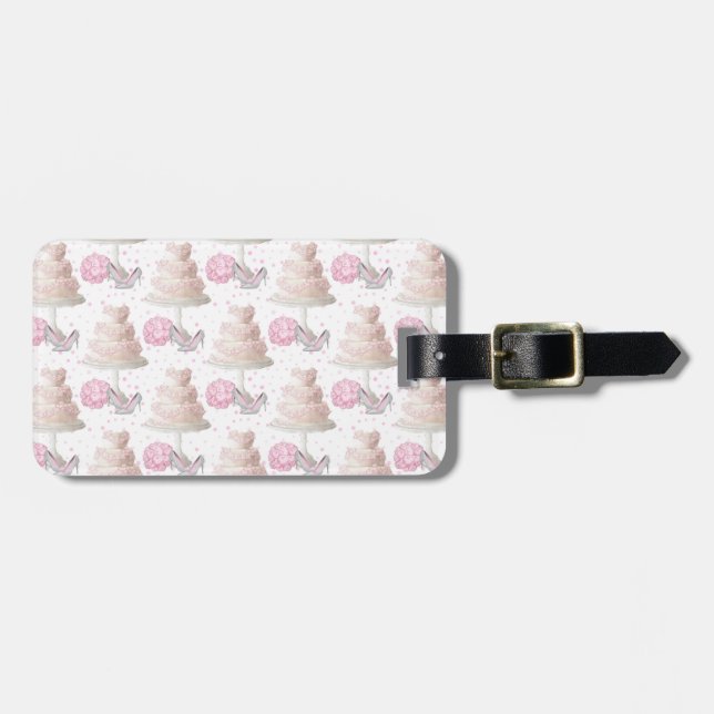 Wedding Cake Luggage Tag (Front Horizontal)